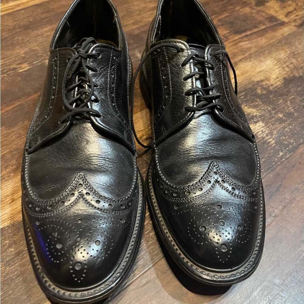 Vintage Bilrite Soft Nylon Wingtip Oxford Shoes size 10